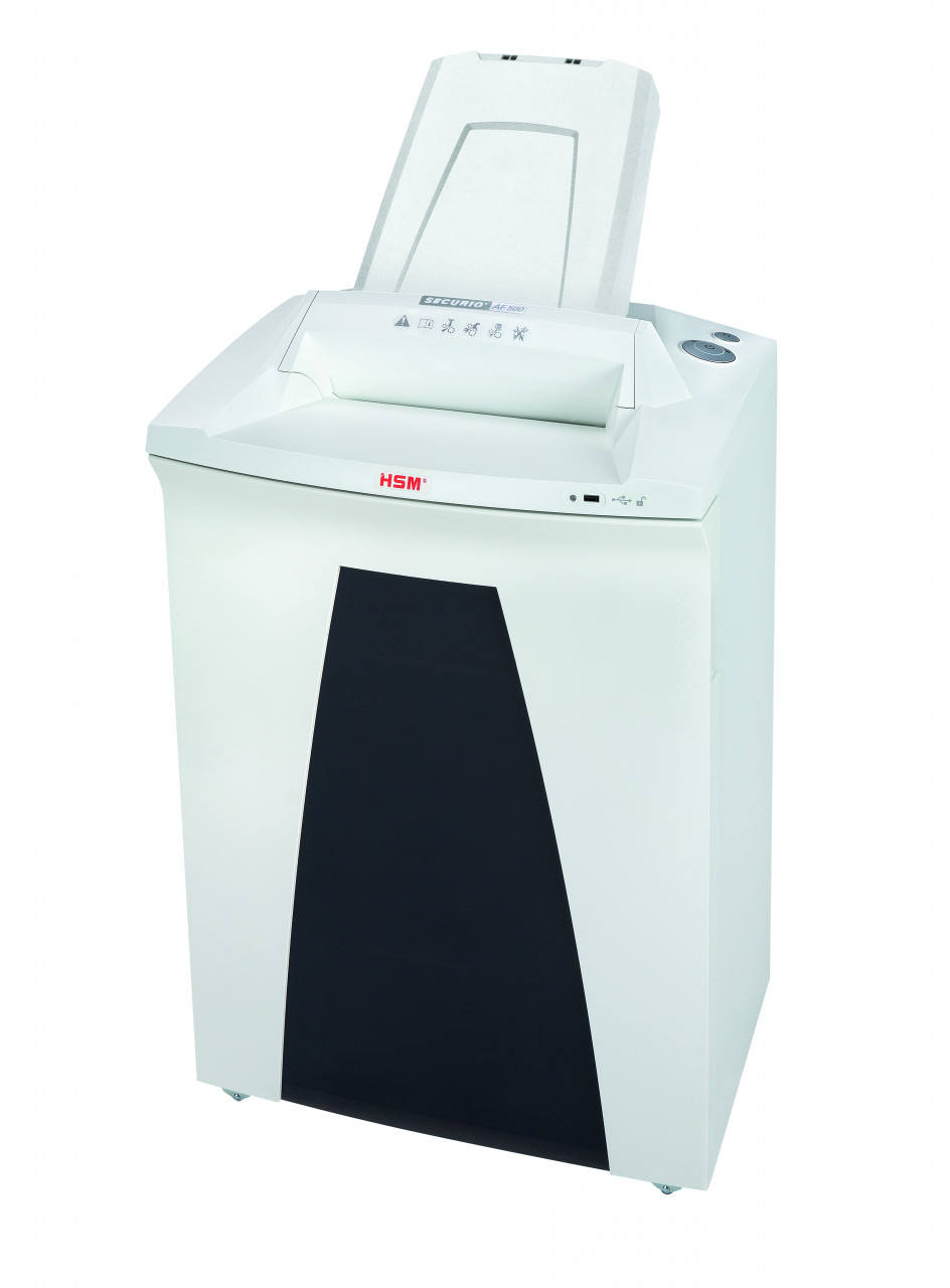 Distrugator documente automat HSM Securio AF500, 6 coli, cross cut (0.78 x 11mm), securitate 6