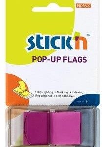 Film index autoadeziv 45 x 25mm, 50 file/set, cu dispenser, Stick"n Pop-up - mov