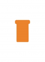 DJOIS T-cards, din hartie, 100buc/set, format 2 - (85 x 48mm, top 60mm) - orange