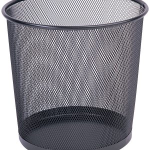 Cos metalic Mesh, pentru hartii, 12 litri, Q-Connect - negru