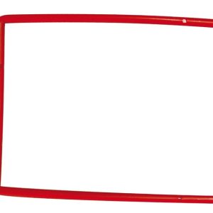 Alonja de mare capacitate, pentru arhivare, insertie metalica, 100buc/set, Q-Connect D-Clip - rosie