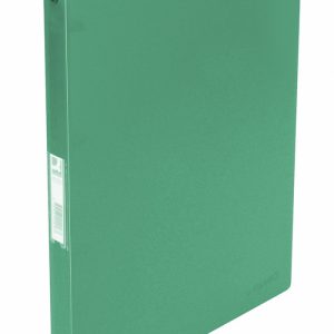 Caiet mecanic 4 inele - D16mm, coperti flexibile PP, Q-Connect - verde transparent