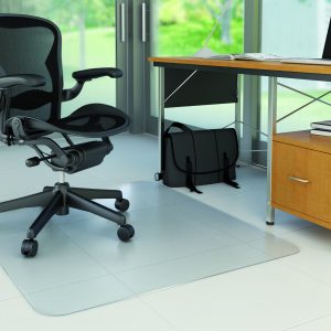 Covoras PVC transparent, protectie parchet/gresie, 150 x 120cm - forma dreptunghiulara, Q-Connect