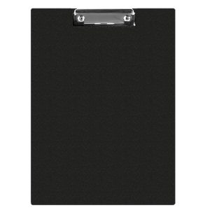 Clipboard dublu A5, plastifiat PVC, Q-Connect - negru