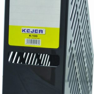 Suport vertical plastic pentru cataloage, 75mm, KEJEA - negru