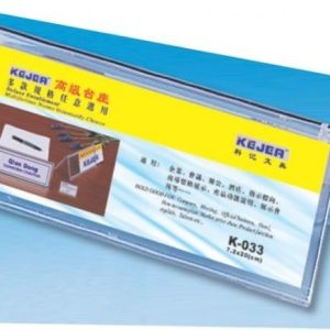 Display nume pentru birou, din plastic, forma A, 75 x 210mm, KEJEA - transparent