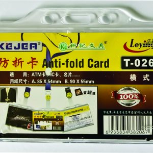 Suport PP, pentru carduri, 85 x 54mm, orizontal cu sistem anti-alunecare, 5 buc/set, KEJEA - transp.