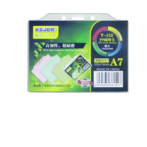 Suport PP, pentru carduri, 105 x 74mm, orizontal cu sistem de agatare, 10 buc/set, KEJEA - transp.