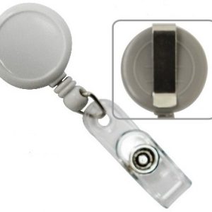 Dispozitiv cu snur retractabil pt. legitimatii, rotund-D20mm, clips curea, KEJEA - albastre