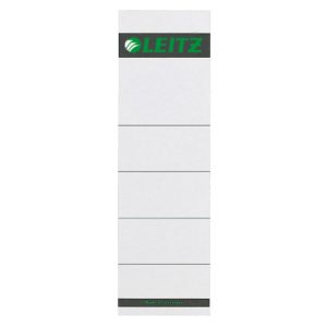 Etichete LEITZ pentru biblioraft, carton, 80 mm, 10 buc/ set, alb
