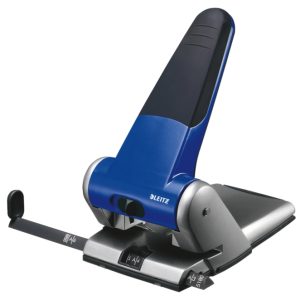 Perforator metalic LEITZ 5180 de mare capacitate, 65 coli, albastru