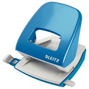Perforator metalic LEITZ 5008 NeXXt Series, 30 coli, albastru-deschis