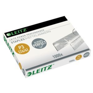 Capse LEITZ Power Performance, P3, 26/6, 1000 buc/cutie