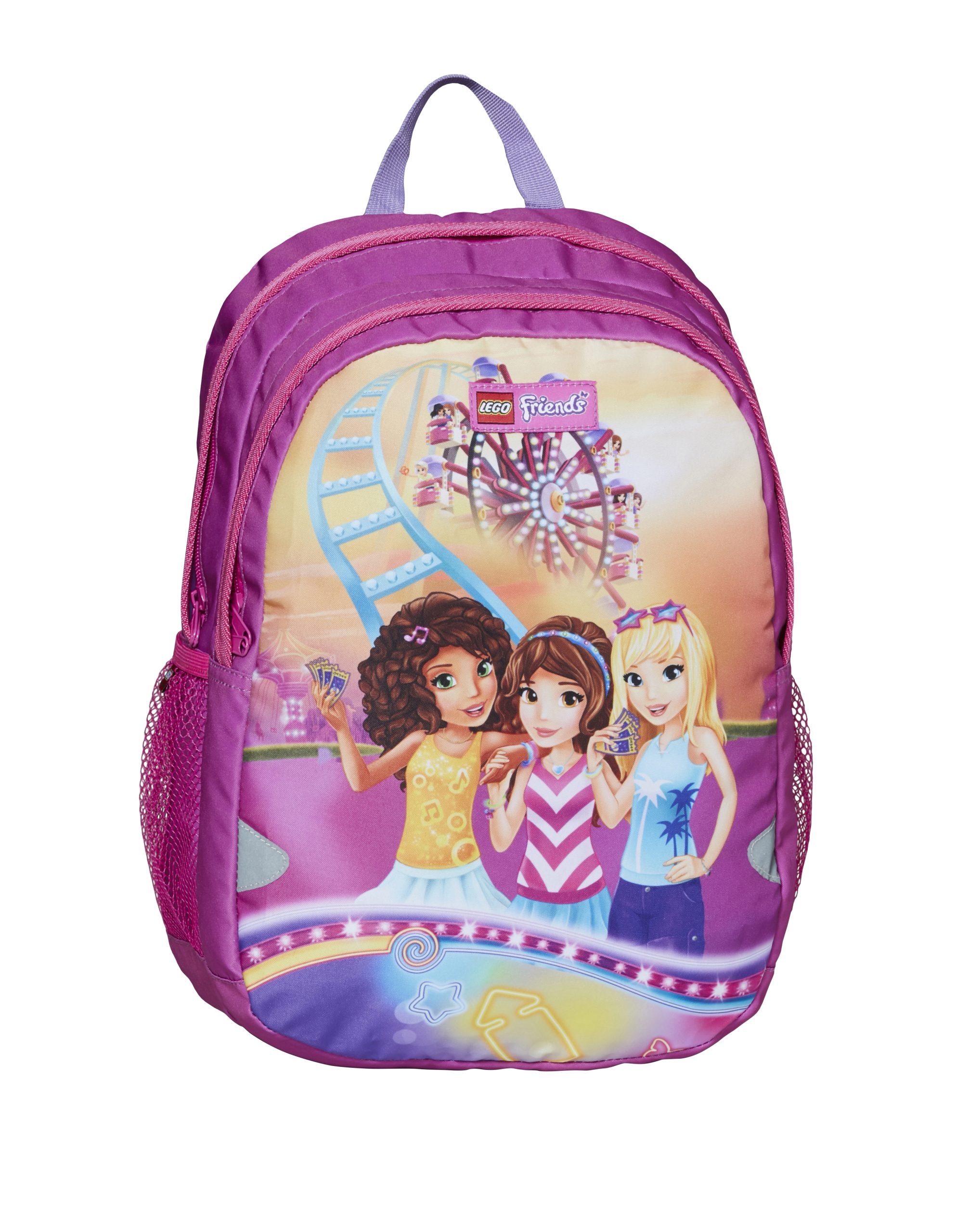 Rucsac extins LEGO V-Line - design roz Friends FunPark