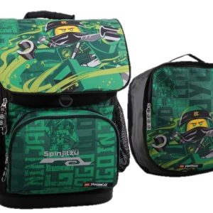 Ghiozdan scoala Optimo + sac sport, LEGO Core Line - design NinjaGo Energy