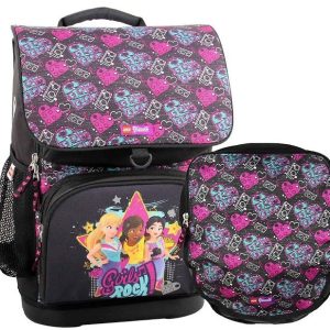 Ghiozdan scoala Optimo + sac sport, LEGO Core Line - design Friends Girls Rock