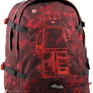 Rucsac Tech Teen, LEGO Core Line - design Minifigures Burgundy Camo