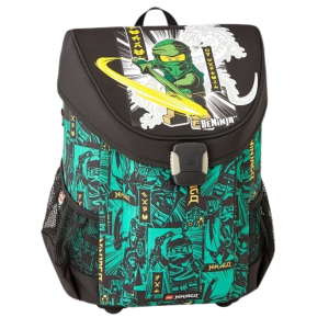 Ghiozdan scoala Easy LEGO Core Line - design NinjaGo, Green