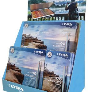Display cutii metalice cu creioane colorate LYRA Graduate Aquarell