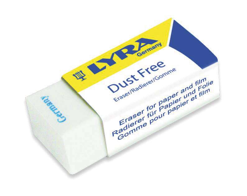 Radiera vinyl LYRA Dust Free Small, 30x14x11mm - alba