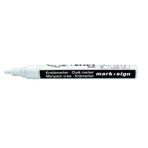 Marker cu creta, LYRA, pentru table de scris, varf 2-4mm - alb