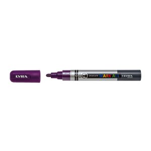 Marker LYRA Graduate Mark All, pe baza de apa, varf 2mm, pentru orice suprafata - violet