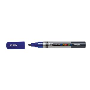 Marker LYRA Graduate Mark All, pe baza de apa, varf 2mm, pentru orice suprafata - bleumarin