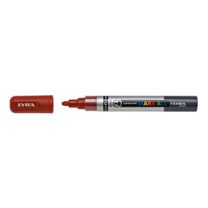 Marker LYRA Graduate Mark All, pe baza de apa, varf 2mm, pentru orice suprafata - maro
