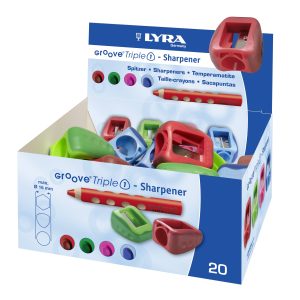Ascutitoare simpla, LYRA Groove Triple One, pentru creioane colorate Maxi