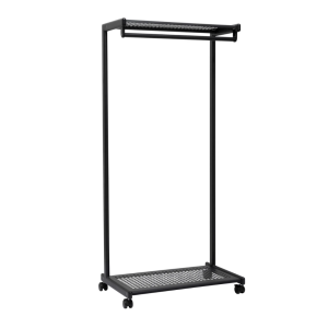 Suport pentru haine mobil, din metal, 166 x 78,5 x 46 cm, MAUL Bolero - negru