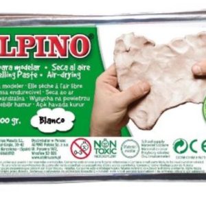 Pasta de modelat, 500 grame, ALPINO - alba