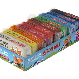 Display plastilina standard, 10 x 50gr./display, ALPINO - 10 culori asortate