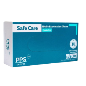 Manusi nitril PPS, unica folosinta, 100 buc/cutie - albastre - marime XS
