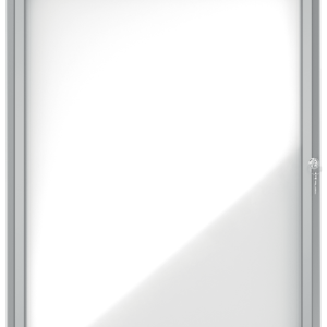 Avizier NOBO Premium Plus, exterior, otel emailat, 4x A4, cu usa si cheie, magnetic, alb