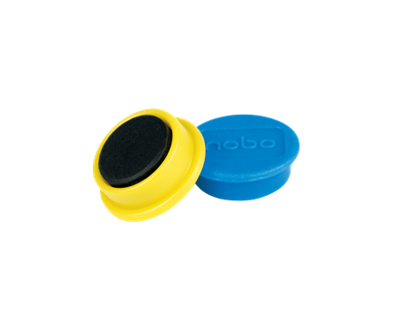 Magneti pentru table NOBO, diametru 32 mm, sustin 7 coli, 10 buc/set, diverse culori