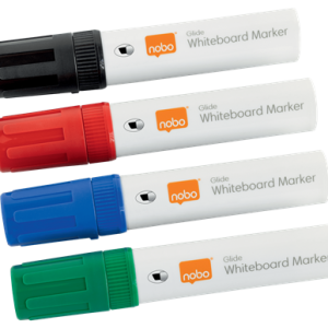 Marker NOBO, pentru table si flipcharturi, varf 5-12 mm, Jumbo, 4 buc/cutie, diverse culori