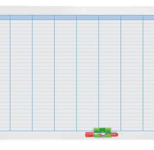 Organizator NOBO Performance, saptamanal, magnetic, 90x60 cm, kit de planificare inclus, albastru