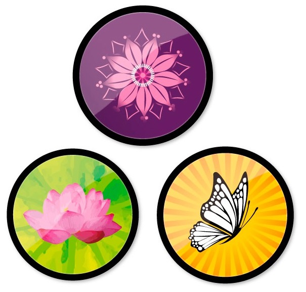 Insigne, 3buc/set, Roller NIKIDOM - Spring