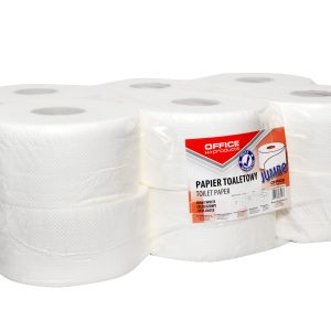 Hartie igienica alba, 120m - 2 straturi, 12 role/bax, Office Products Jumbo