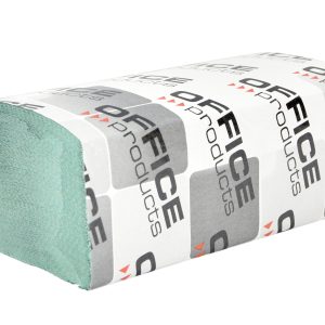 Servetele ZZ hartie reciclata verde, 23x23cm, 1 strat, 200buc/pachet, 20pachete/cutie, Office Produc