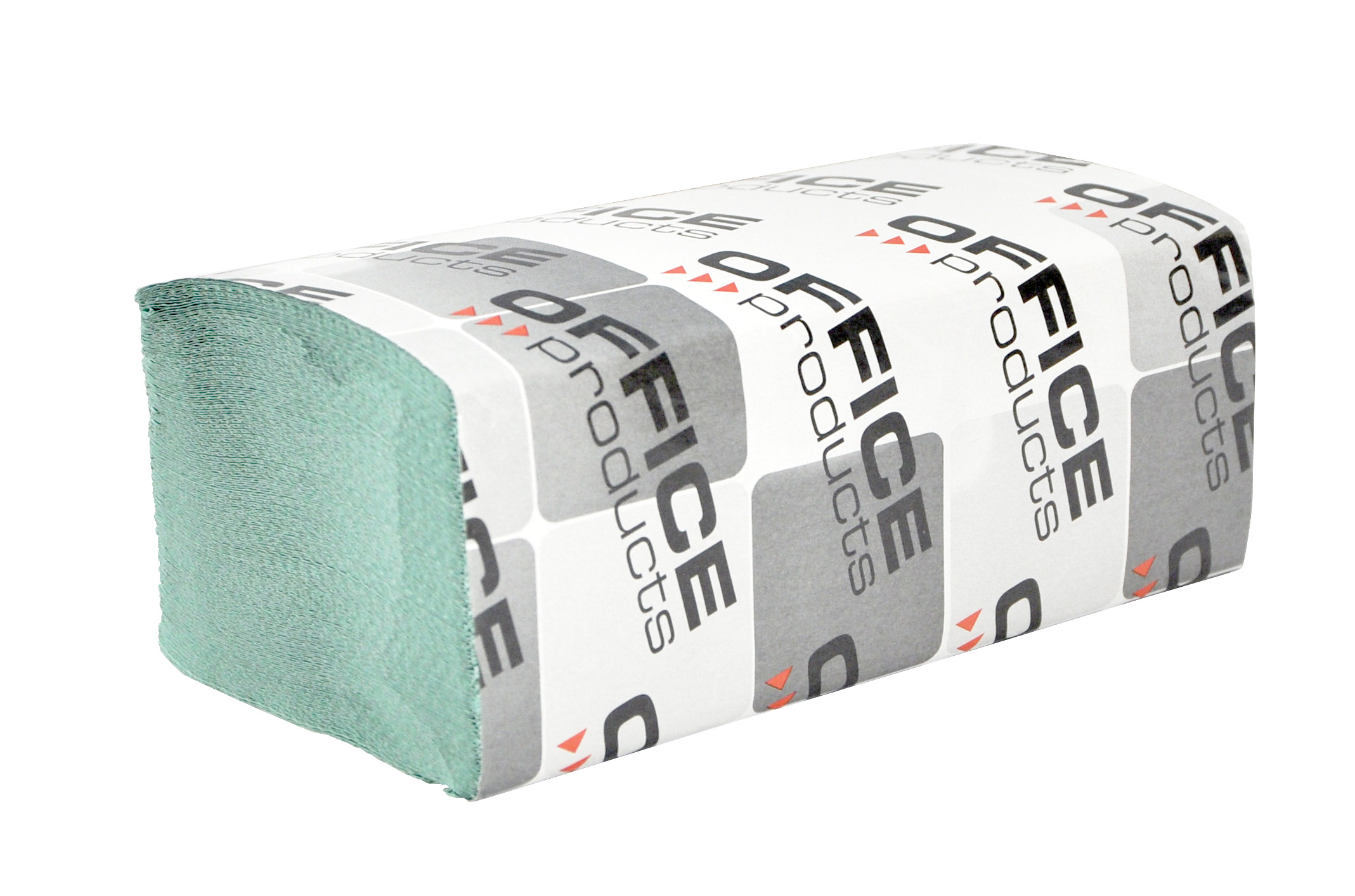 Servetele ZZ hartie reciclata verde, 23x23cm, 1 strat, 200buc/pachet, 20pachete/cutie, Office Produc