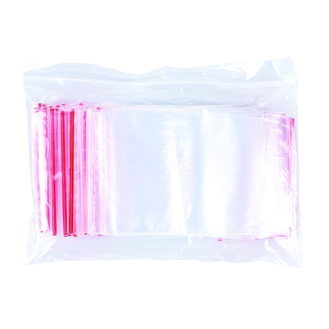 Pungi plastic cu fermoar pentru sigilare, 70 x 100 mm, 40 microni, 100 buc/set, Office Products -tr