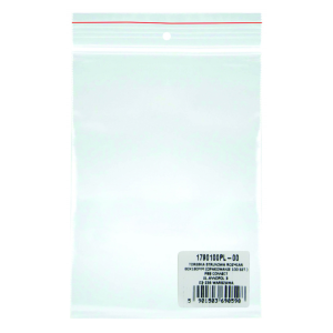 Pungi plastic cu fermoar pentru sigilare, 80 x 180 mm, 40 microni, 100 buc/set, Office Products -tr