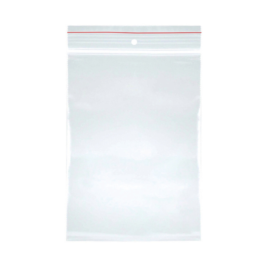 Pungi plastic cu fermoar pentru sigilare, 90 x 200mm, 40 microni, 100 buc/set, Office Products -tra