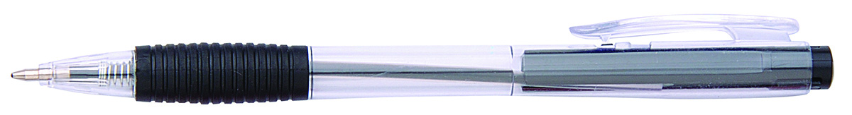 Pix cu mecanism, rubber grip, varf 0.7mm, Office Products - negru