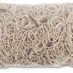 Elastice pentru bani, 1.5mm grosime, D 30mm, 60% cauciuc, 1000g/punga, Office Products -culoare alba