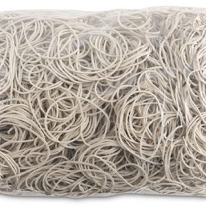 Elastice pentru bani, 1.5mm grosime, D 50mm, 60% cauciuc, 1000g/punga, Office Products -culoare alba