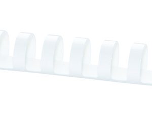 Inele plastic 19 mm, max 175 coli, 100buc/cut Office Products - alb