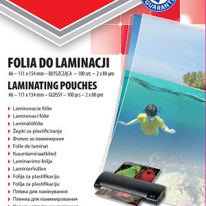 Folie pentru laminare, A6 80 microni 100buc/top Office Products