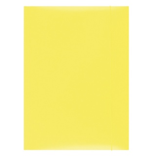 Mapa din carton plastifiat cu elastic, 300gsm, Office Products - galben
